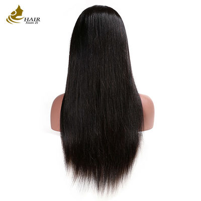 Передняя часть человеческих волос кружевная парик прямая 100% девственная перуанская