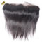 Средний коричневый 8x8 Шнурка закрытие и фронтальные для прямых человеческих волос