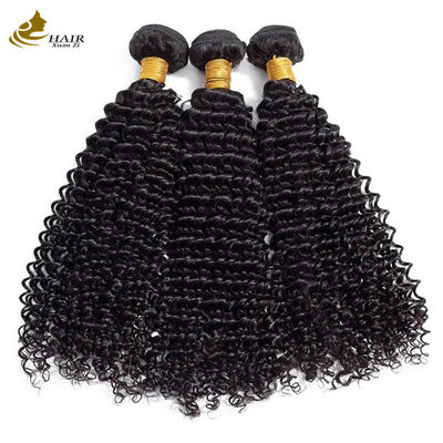 Круглая текстура Афро-Кинки Банды девственницы Волнообразные человеческие волосы Банды ткани