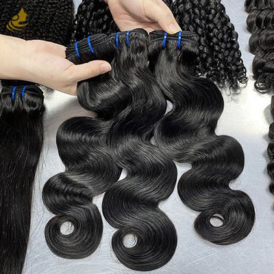 качество  100% Unprocessed Brazilian Hair Wholesale Virgin Human Hair Bundles Body Wave завод