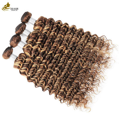 Пианино 4/27 Ombre Human Hair Extensions Deep Wave Hair Bundles (Пианино 4/27 Ombre Human Hair Extensions) Глубокие волновые волосы