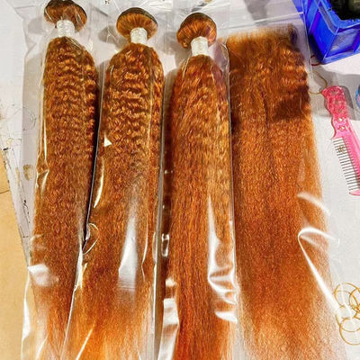 Оптовая продажа Ombre Human Hair Extensions бразильский Kinky Straight Yaki Hair Weave Bundles