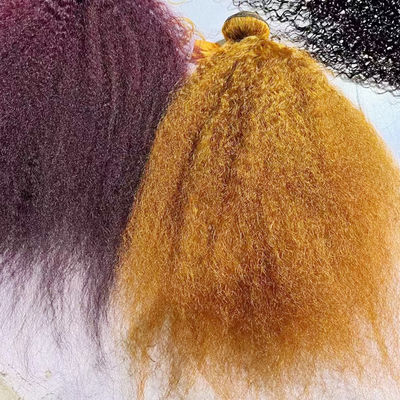 Оптовая продажа Ombre Human Hair Extensions бразильский Kinky Straight Yaki Hair Weave Bundles