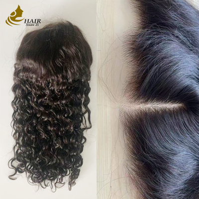 250% Density 20inch Natural Black Water Wave HD 13*6 Glueless Full Lace Wig with natural hairline