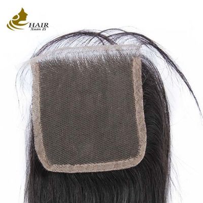 Бразильская швейцарская девственница Человеческие волосы кружевные закрытия 4x4 7x7 8x8 OEM