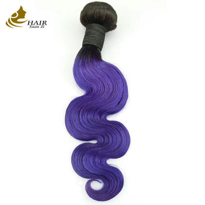 quality Фиолетовый волнообразный теневой человеческие волосы расширения 26 дюймов factory