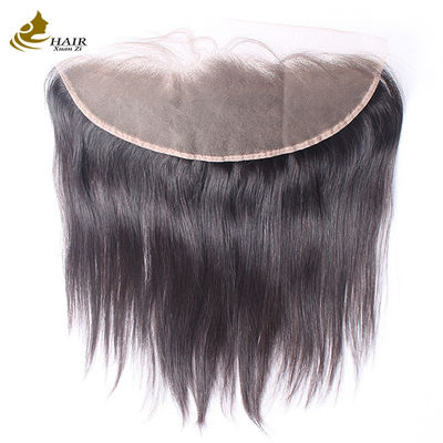 Средний коричневый 8x8 Шнурка закрытие и фронтальные для прямых человеческих волос