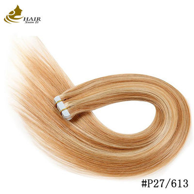 Премиум 100% реми человеческие волосы лента в расширениях для бесшовного стиля
