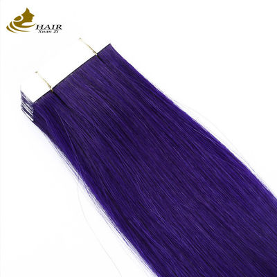 Бразильская двойная лента для волос 30 дюймов фиолетовый