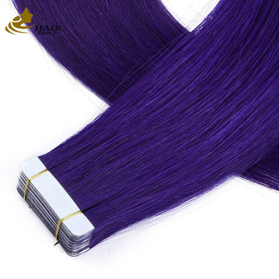 Бразильская двойная лента для волос 30 дюймов фиолетовый