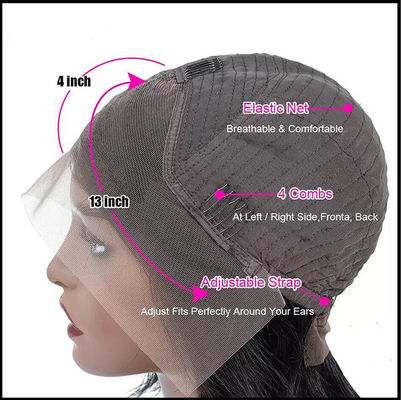 Бургундия на заказ человеческие волосы парики Афро-Кинки кудрявый стиль