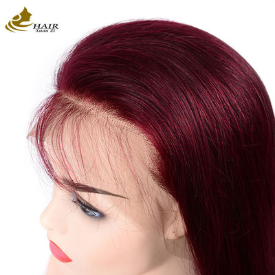 130% Плотность 99J Цвет девственный человеческий волос Передний кружевный парик прямые индивидуальные парик для человеческих волос