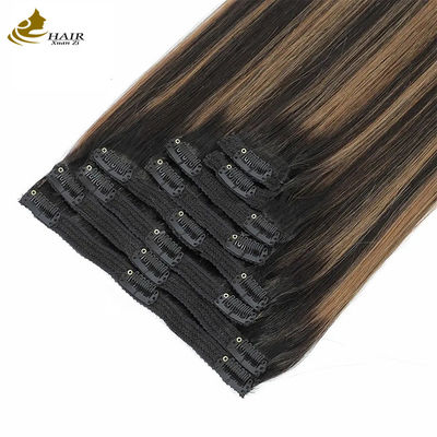 Прямая невидимая застежка в волосах расширения человеческого хвоста