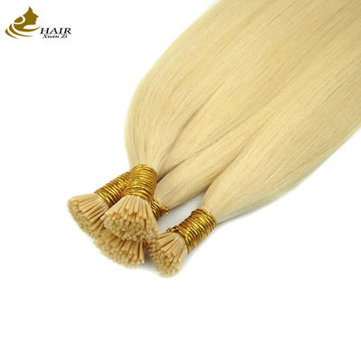 OEM кератин I-конец предварительно завязанные расширения волос 50 нитей / упаковка