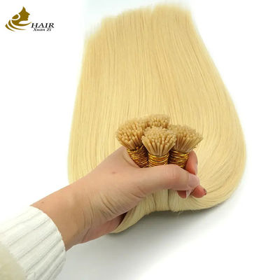 OEM кератин I-конец предварительно завязанные расширения волос 50 нитей / упаковка