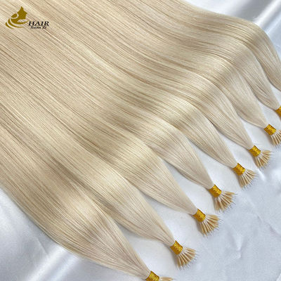 18 дюймовые Nano Ring Human Hair Extensions Кератин U Tip на заказ