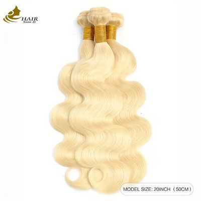 Необработанные бразильские человеческие волосы с шерстью и закрытием 613 цветные блондинки ODM