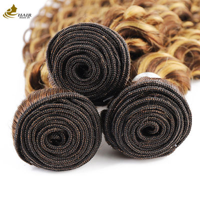 Пианино 4/27 Ombre Human Hair Extensions Deep Wave Hair Bundles (Пианино 4/27 Ombre Human Hair Extensions) Глубокие волновые волосы