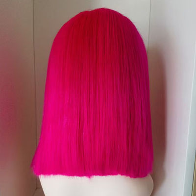 13X4 4X4 13X6 Шнурка Фронтальная сырая бразильская девственница человеческие волосы парик короткий Боб парик