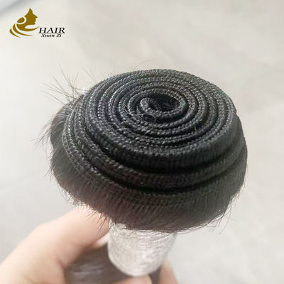 Производственная цена 12A девственная необработанная девственная человеческая волоса пучки от молодых девушек