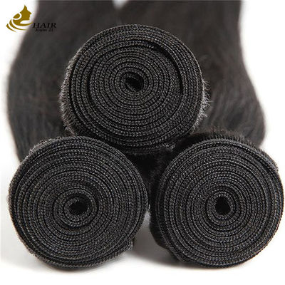 Бразильский сырой девственный Необработанный 100% человеческие волосы Расширения кости прямые ткани