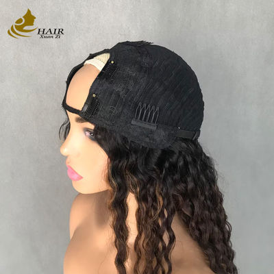 У-образный длинный локомотивный волна 1b/4/27 Цветный индивидуальный человеческий волос парика