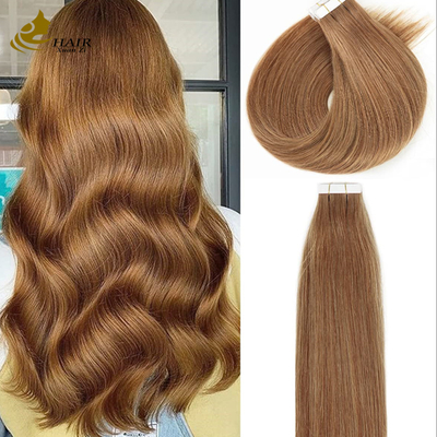 #30 Цветные прямые волосы Virgin Hair на лентах для наращивания из натуральных волос для женщин