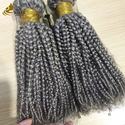 Индивидуальные наборы волос из натуральных девственных волос Silver Customized Wave Hair Weft