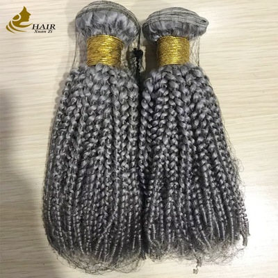Индивидуальные наборы волос из натуральных девственных волос Silver Customized Wave Hair Weft