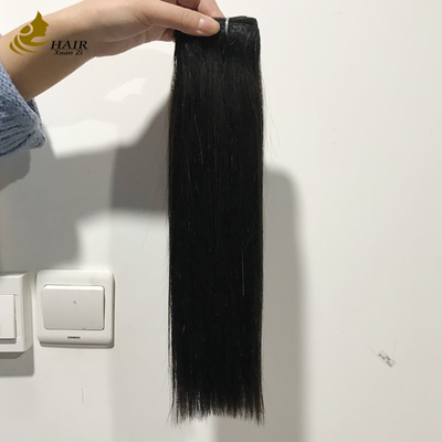 Высококачественный девственный человеческий волос Natural Black Straight Hair Weft