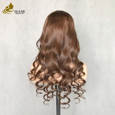 Оптовая продажа с фабрики Высокое качество Индивидуальный Супер низкая цена Оптовая продажа Фронтальный парик с кружевом Мелирование Пианино Цвет Настоящий парик